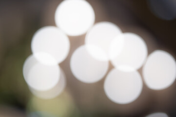 Blur lights bokeh background.