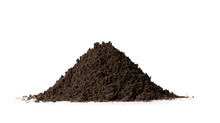 Heap Of Soil Isolated On White