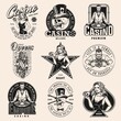 © DGIM studio - Gambling and casino vintage emblems