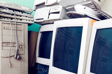 Vintage Computers With CRT Monitors