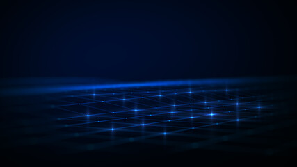 Aufkleber - abstract technology background. Connection structure.Big data visualization and Business.