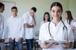 © liderina - Female student holding patient results.