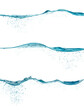 set of water waves. vector illustration