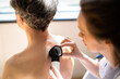 Dermatologist Checking Skin Allergy