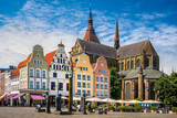 Fototapeta Most - Neuer Markt in the old town of Rostock, Germany