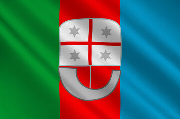 Wall Mural - Flag of Liguria, Italy