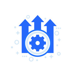 Poster - improve, improvement icon on white