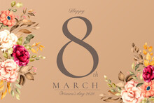 Beautiful Floral Women S Day Background Design Vector Illustration