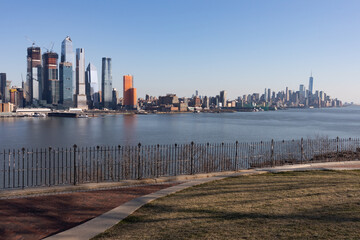 Wall Mural - Hamilton Park in Weehawken New Jersey with a New York City Skyline View along the Hudson River