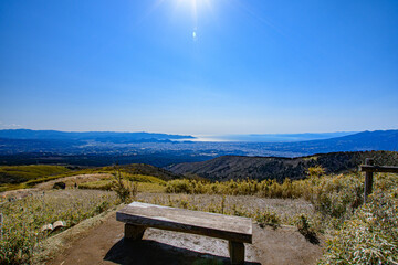 Wall Mural - bench in the mountains