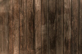 Fototapeta Do akwarium - Drewniane brązowe tło, tekstura desek.