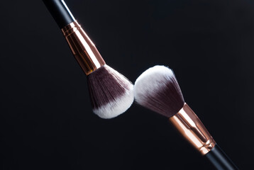 high quality cosmetic brush with cosmetic product