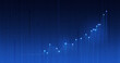© Lemonsoup14 - Chart of business data graph diagram and growth financial graphic report information on futuristic finance background with stock market economy infographic template.