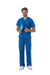 © alotofpeople - Male nurse in uniform isolated on white