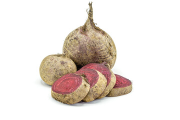 Wall Mural - beetroot isolated on white background