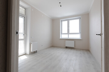  Modern white minimalist interior blank wall. Rooms in the apartment.