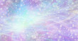 Sparkling Lilac Turquoise Pink Flowing Background Banner - beautiful sparkling ethereal flowing gaseous energy  field with streams of random light trailing across  and space for copy 

