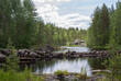 Beautiful natural lakes of Karelia