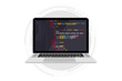 © SMUX - Programming language and program code on screen laptop. Programming coding. PHP, HTML, C++, CSS, Js. Programmer or developer create code programming. Software, web development, programming concept