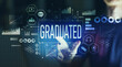 © Tierney - Graduated with young man pointing