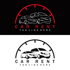 Poster - car rent logo brand design vector