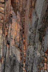 Wall Mural - beautiful landscape image of blackchurch rock on devonian geological formation on beautiful spring d