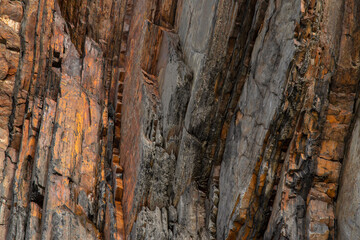 Wall Mural - beautiful landscape image of blackchurch rock on devonian geological formation on beautiful spring d