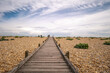 © Fela Sanu - The boardwalk to the sea at Dungeness National nature reserve, in Kent.
