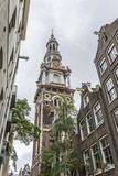 Fototapeta Boho - Amsterdam Southern church (Zuiderkerk) - Protestant church in Nieuwmarkt area of Amsterdam. Zuiderkerk constructed in 1611. Church tower (1614) dominates surrounding area. Amsterdam. Netherlands.