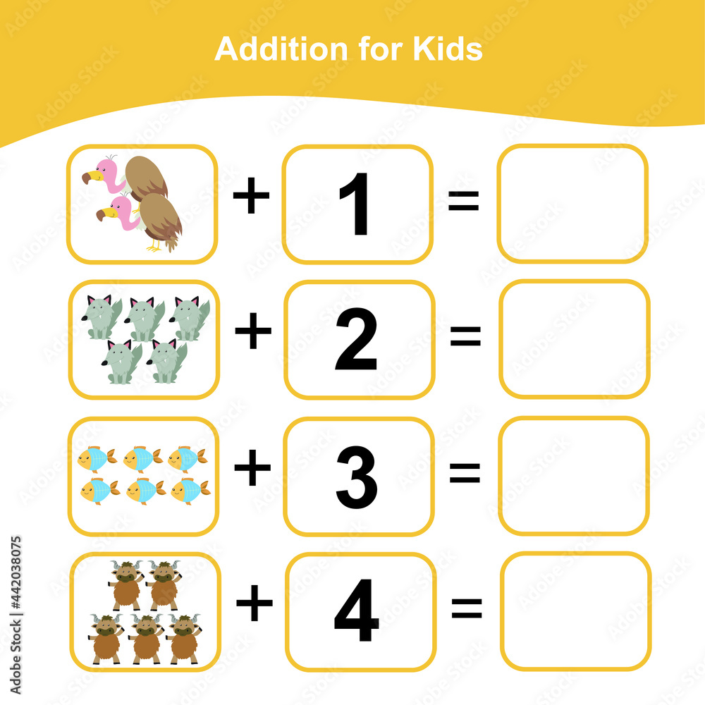 Counting game for preschool children. This worksheet is good for ...