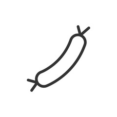 Poster - Sausage line icon, sign or symbol.