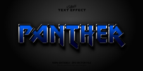 Wall Mural - Editable text effect, panther text