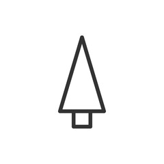 Canvas Print - Tree minimal line icon.