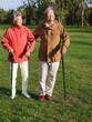 © eastfenceimage - Happy old couple walking in the park