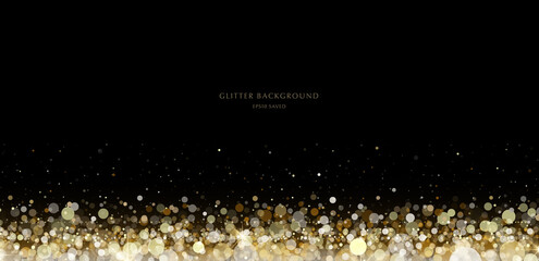 Wall Mural - glitter background, luxury gold stardust light