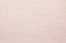 Cotton Fabric Texture Background. Simple And Basic Pattern Textile. Natural Peach Pink Cloth Surface Closeup