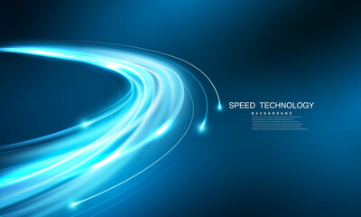 Abstract speed line background poster with dynamic. technology network Vector illustration.