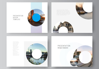 Canvas Print - vector layout of the presentation slides design business templates, multipurpose template for presen