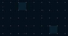 Image Of Blue Squares With White Markers Over Grid Background