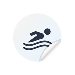 Poster - Swimming - Sticker