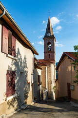 Sticker - Narrow street in a little French town