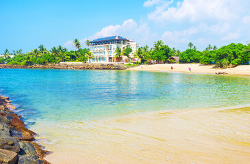 Wall Mural - The gentle beach of  Midigama resort, Sri Lanka