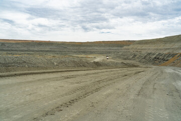 Wall Mural - open pit for mining bauxite