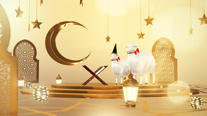 Eid Al Adha  greetings background 