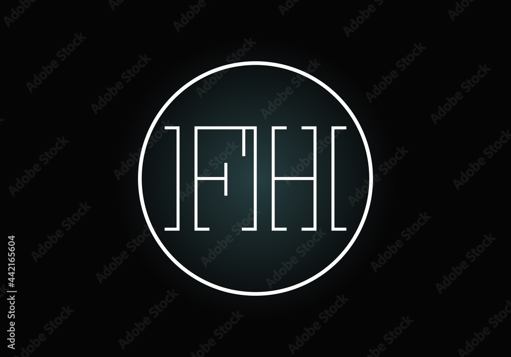 Initial F H Letter Logo With Creative Modern Business Typography Vector Template. Creative Abstract  Monogram Letter F H