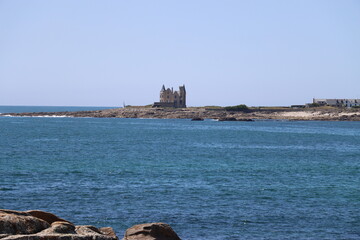 Canvas Print - view of the castle of Quiberon in Brittany 