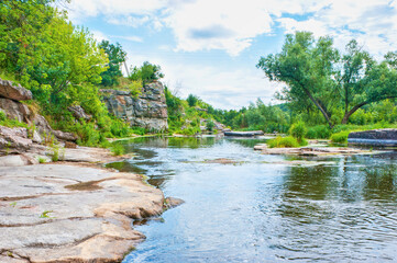 Poster - The river in Buky canyon, Ukriane