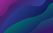 Abstract Wavy Gradient Green And Purple Background