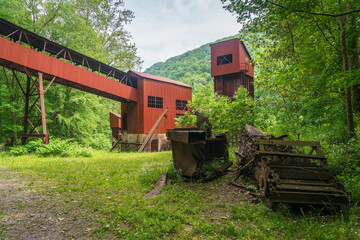 Wall Mural - Historic Coal Mining Operation at New River Gorge National Park and Preserve