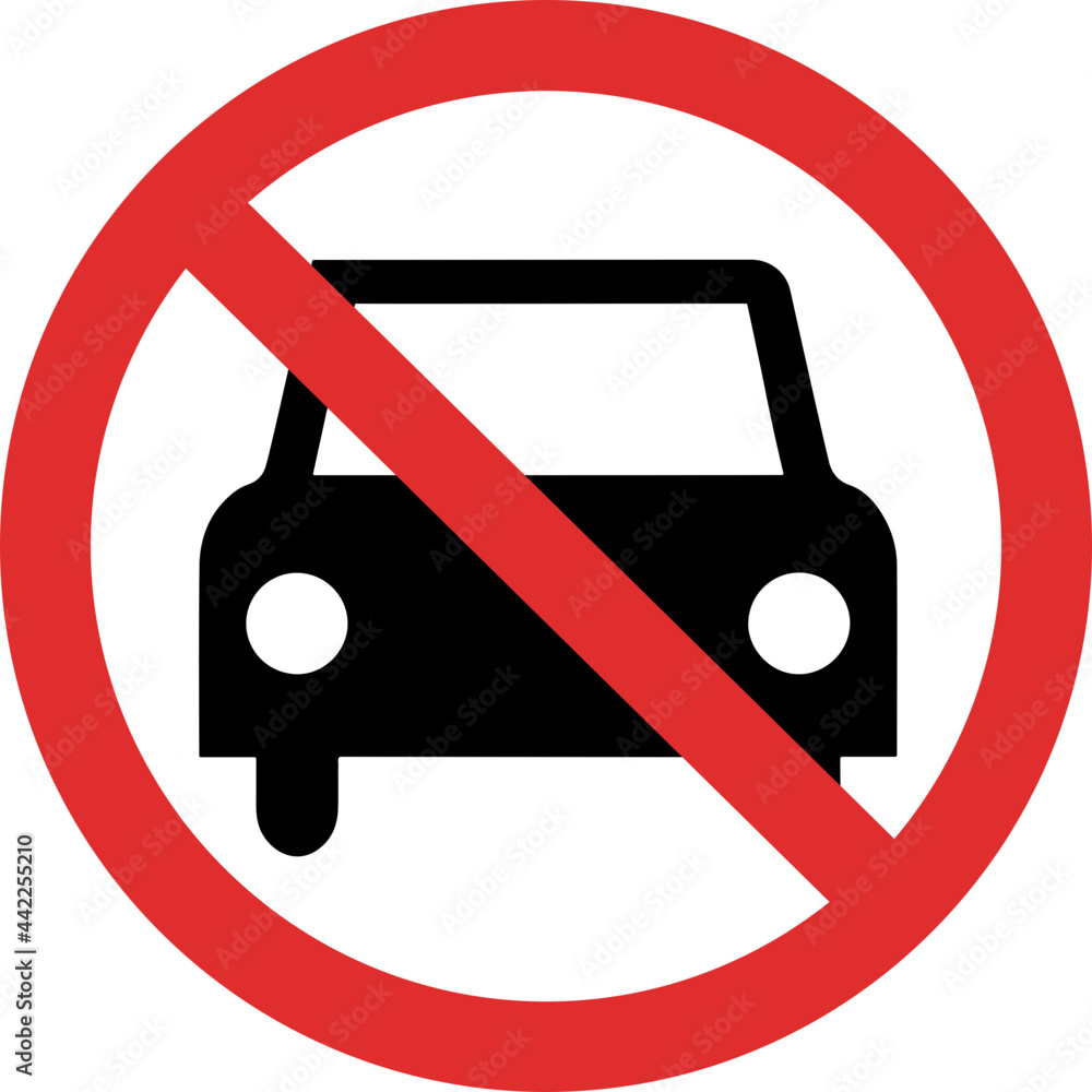 no parking sign icon Stock Vector | Adobe Stock